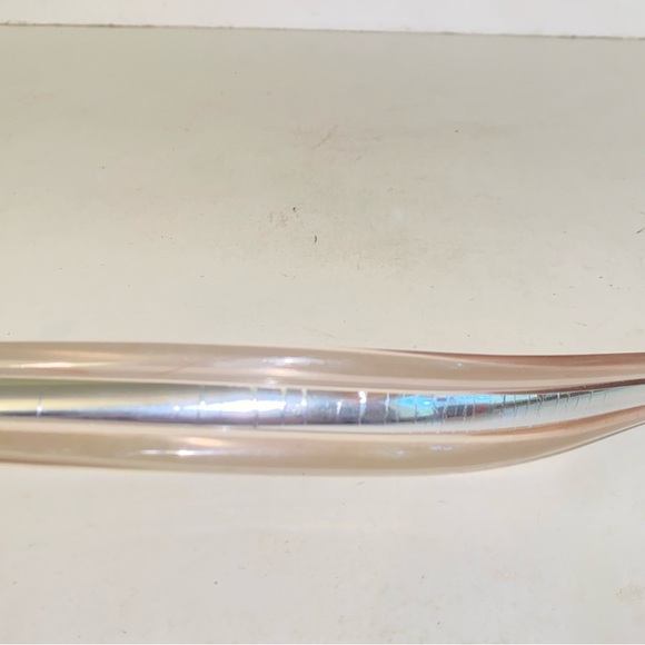 Vintage Omega Clear with Silver Stripe Jelly PVC Belt - Picture 7 of 9